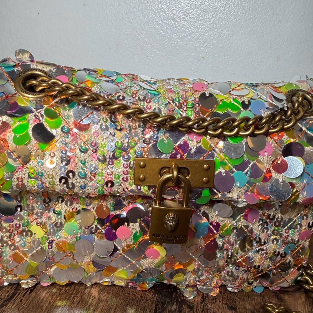 Kurt Geiger Multicolor Sequin Mini Bag - Picture 2 of 7